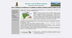 Desktop Screenshot of kellerwaldsteig.kleinern.de